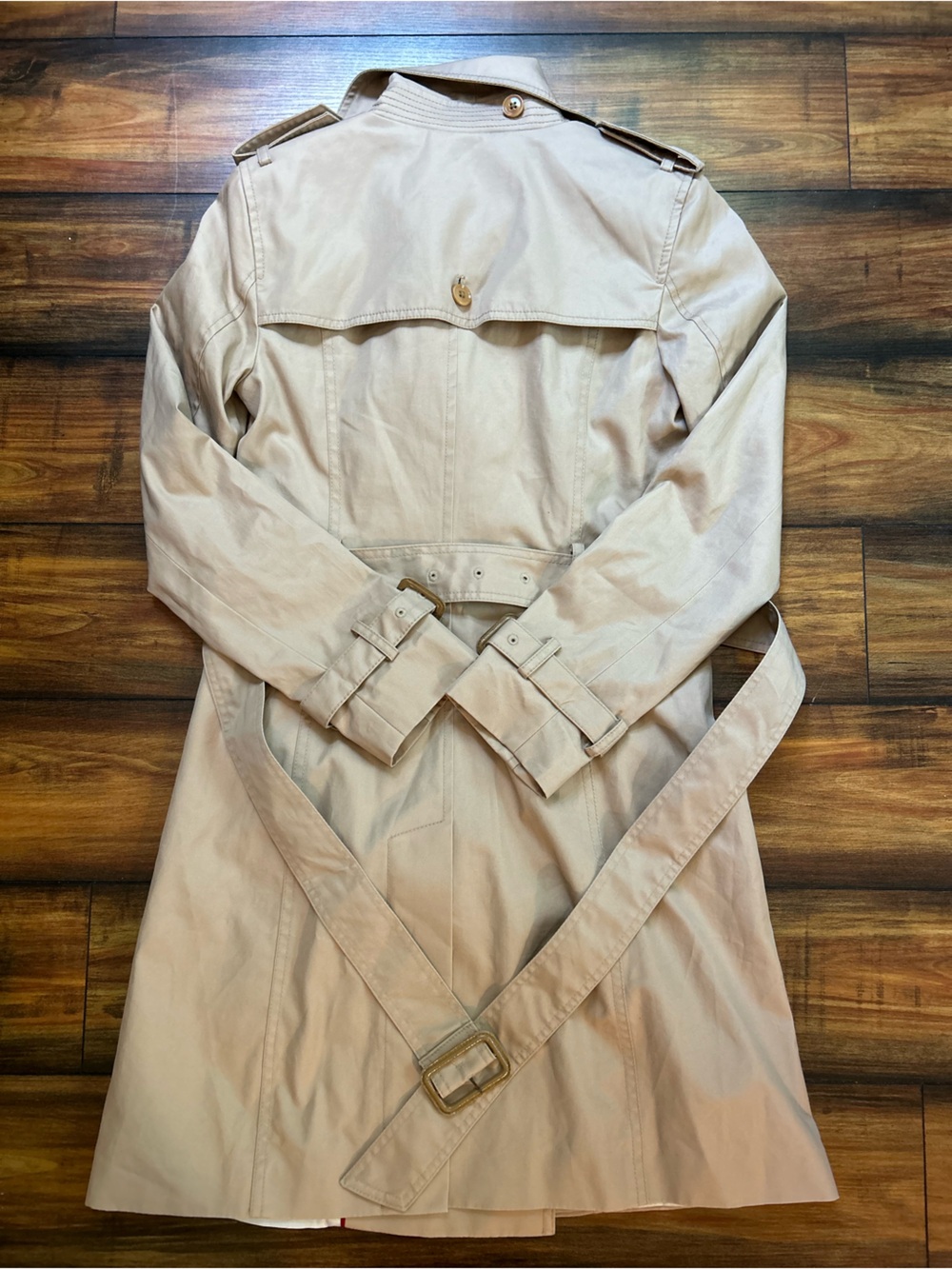 Banana Republic Classic Double-Breasted Trench Coat in Khaki XXS - Picture 2 of 7